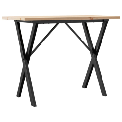 Stół jadalniany z nogami w kształcie litery X, 100x50x75,5 cm