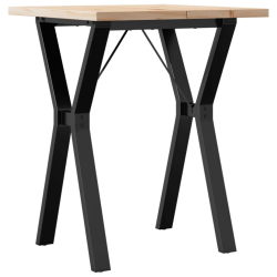 Stół jadalniany z nogami w kształcie litery Y, 60x60x75,5 cm