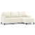 Sofa 3-osobowa, kremowa, 180 cm, tapicerowana aksamit