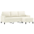 Sofa 3-osobowa, kremowa, 180 cm, tapicerowana aksamit