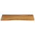 Blat stołu, 100x60x2,5 cm, naturalna krawędź, lite drewno mango