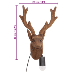 Lampa ścienna w kształcie zwierzęcia, 25 W, 28x20x40 cm, E27