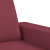 3-osobowa sofa z podnóżkiem winna czerwień 180 cm, tkaniną