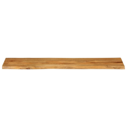 Blat stołu, 160x40x2,5 cm, naturalna krawędź, lite drewno mango