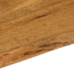Blat stołu, 60x60x2,5 cm, naturalna krawędź, lite drewno mango