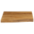 Blat stołu, 60x60x2,5 cm, naturalna krawędź, lite drewno mango