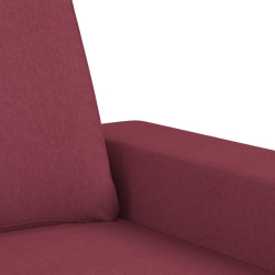 Fotel z podnóżkiem, winna czerwień, 60 cm, obity tkaniną