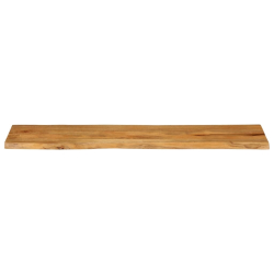Blat stołu, 180x40x2,5 cm, naturalna krawędź, lite drewno mango