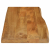 Blat stołu, 100x40x3,8 cm, naturalna krawędź, lite drewno mango