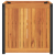 Donica ogrodowa, 45x45x44 cm, lite drewno akacjowe i stal