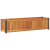 Donica ogrodowa, 110x30x27,5 cm, lite drewno akacjowe i stal