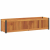 Donica ogrodowa, 110x30x27,5 cm, lite drewno akacjowe i stal