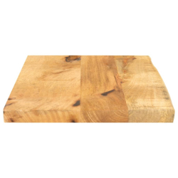Blat stołu, 60x20x2,5cm, naturalna krawędź, surowe drewno mango
