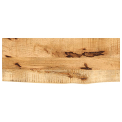 Blat stołu, 70x30x3,8cm, naturalna krawędź, surowe drewno mango