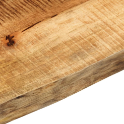 Blat stołu, 160x30x3,8 cm, naturalna krawędź, drewno mango