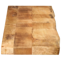 Blat stołu, 160x20x3,8 cm, naturalna krawędź, drewno mango