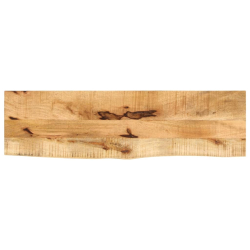 Blat stołu, 100x30x3,8 cm, naturalna krawędź, drewno mango