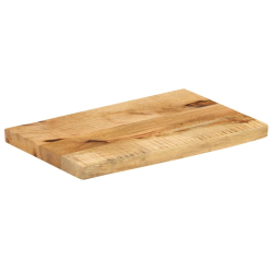 Blat stołu, 60x40x2,5cm, naturalna krawędź, surowe drewno mango