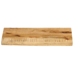 Blat stołu, 60x40x2,5cm, naturalna krawędź, surowe drewno mango