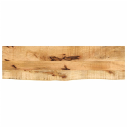 Blat stołu, 110x20x3,8 cm, naturalna krawędź, drewno mango