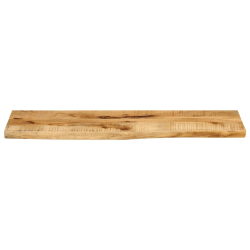 Blat stołu, 110x20x3,8 cm, naturalna krawędź, drewno mango