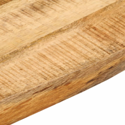 Blat stołu, 40x40x3,8 cm, naturalna krawędź, drewno mango