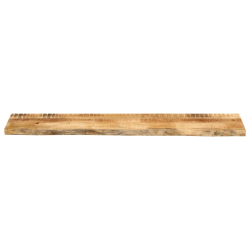 Blat stołu, 140x40x3,8 cm, naturalna krawędź, drewno mango