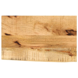 Blat stołu, 60x40x3,8 cm, naturalna krawędź, drewno mango