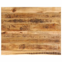 Blat stołu, 110x80x2,5 cm, naturalna krawędź, drewno mango
