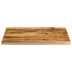 Blat stołu, 110x80x2,5 cm, naturalna krawędź, drewno mango