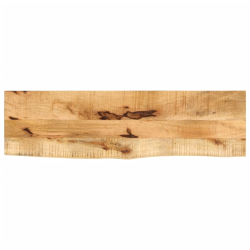 Blat stołu, 110x40x2,5 cm, naturalna krawędź, drewno mango