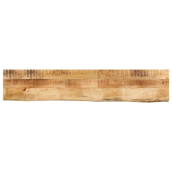 Blat stołu, 140x20x3,8 cm, naturalna krawędź, drewno mango