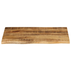 Blat stołu, 80x60x2,5cm, naturalna krawędź, surowe drewno mango