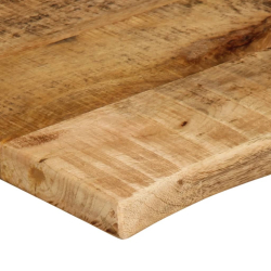 Blat stołu, 80x60x3,8 cm, naturalna krawędź, drewno mango