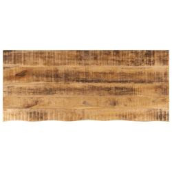 Blat stołu, 140x60x2,5 cm, naturalna krawędź, drewno mango