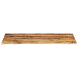 Blat stołu, 140x60x2,5 cm, naturalna krawędź, drewno mango