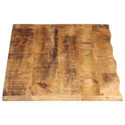 Blat stołu, 140x60x2,5 cm, naturalna krawędź, drewno mango