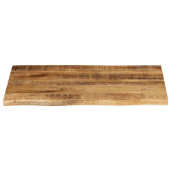 Blat stołu, 70x60x3,8 cm, naturalna krawędź, drewno mango
