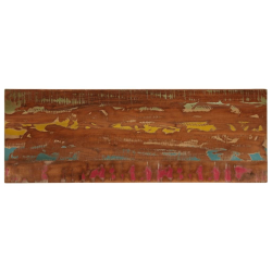 Blat stołu, 140x60x2,5 cm, prostokątny, lite drewno z odzysku