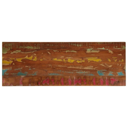 Blat stołu, 140x60x1,5 cm, prostokątny, lite drewno z odzysku