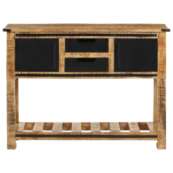 Stolik konsolowy, 100x35x75 cm, lite drewno mango