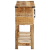 Stolik konsolowy, 100x35x75 cm, lite drewno mango