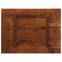 Blat stołu, 70x60x2,5 cm, prostokątny, lite drewno z odzysku