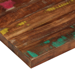 Blat stołu, 70x70x1,5 cm, kwadratowy, lite drewno z odzysku