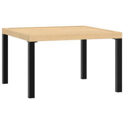 Ogrodowy stolik kawowy, czarny, 65x65x40 cm