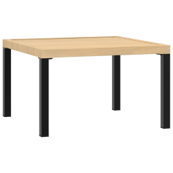 Ogrodowy stolik kawowy, czarny, 65x65x40 cm