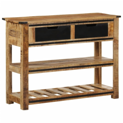 Stolik konsolowy, 100x35x75 cm, lite drewno mango