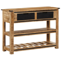 Stolik konsolowy, 100x35x75 cm, lite drewno mango
