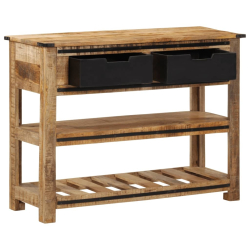 Stolik konsolowy, 100x35x75 cm, lite drewno mango