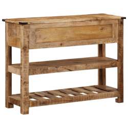 Stolik konsolowy, 100x35x75 cm, lite drewno mango